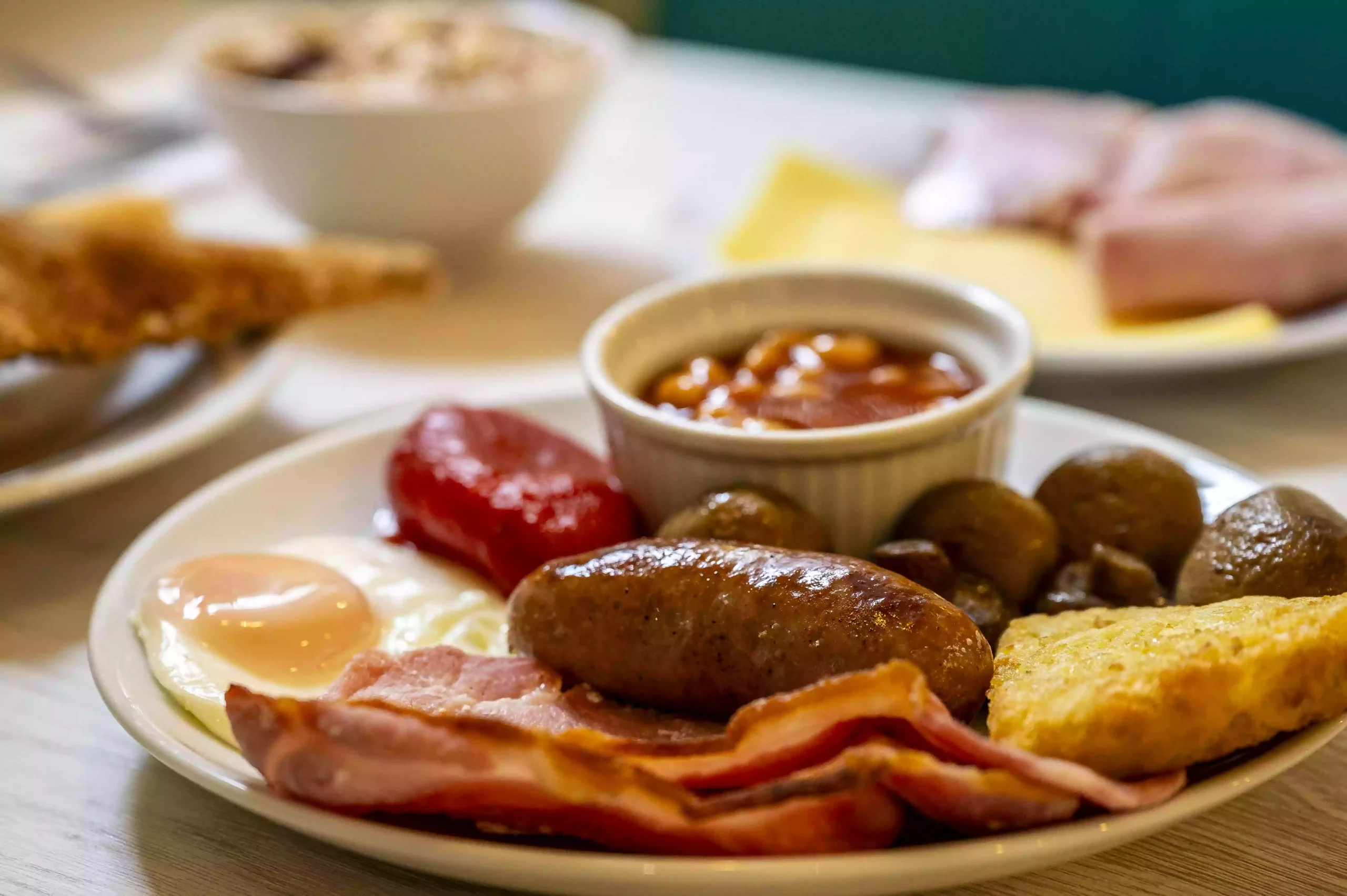 Full English breakfast from Mentone Hotel