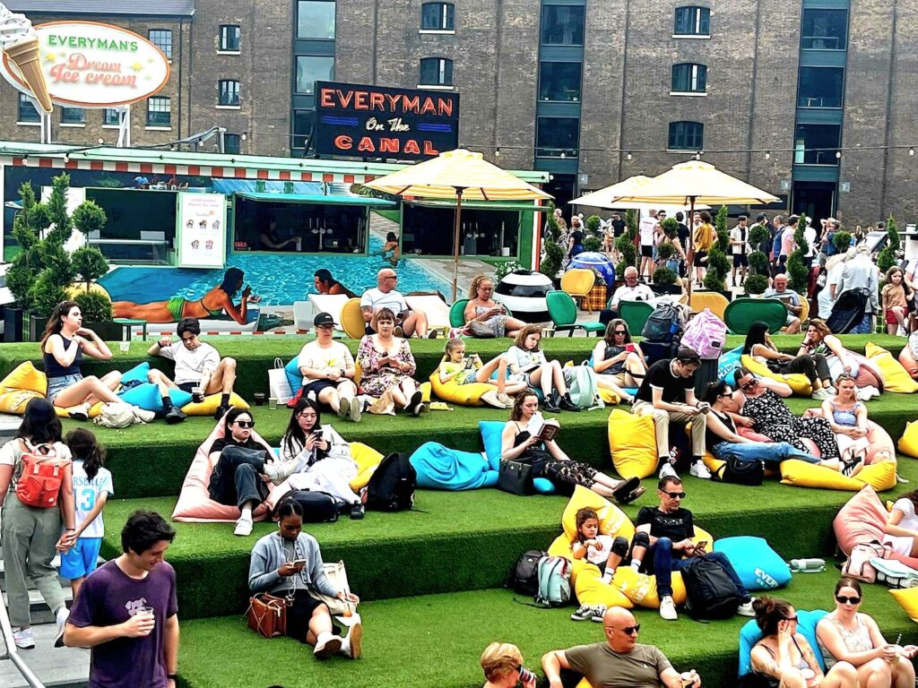Everyman on the Canal open air cinema King's Cross